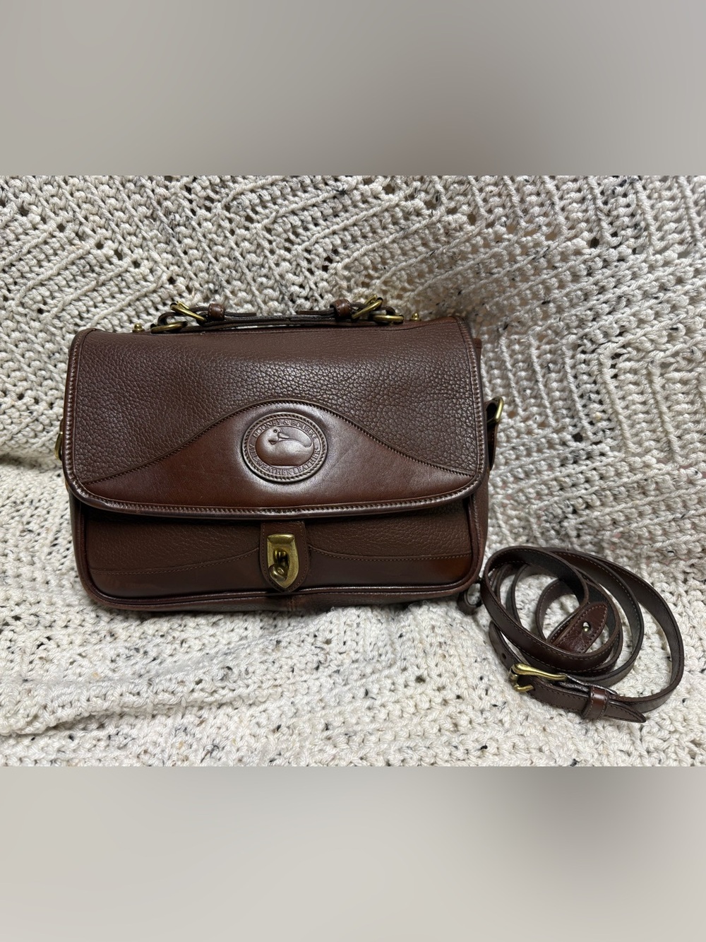 Vintage Dooney & Bourke Brown Carrier